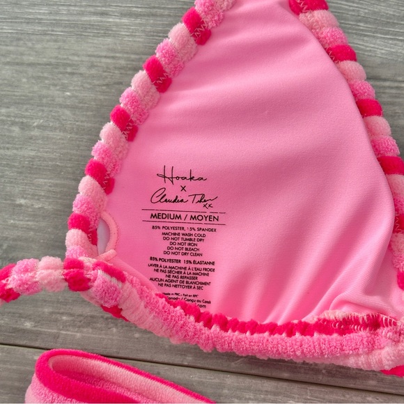 Hoaka Swimwear Pink Striped Bikini Set - Picture 6 of 6